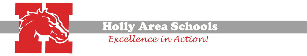 Holly Banner Logo - Holly Area Schools - Excellence in Action