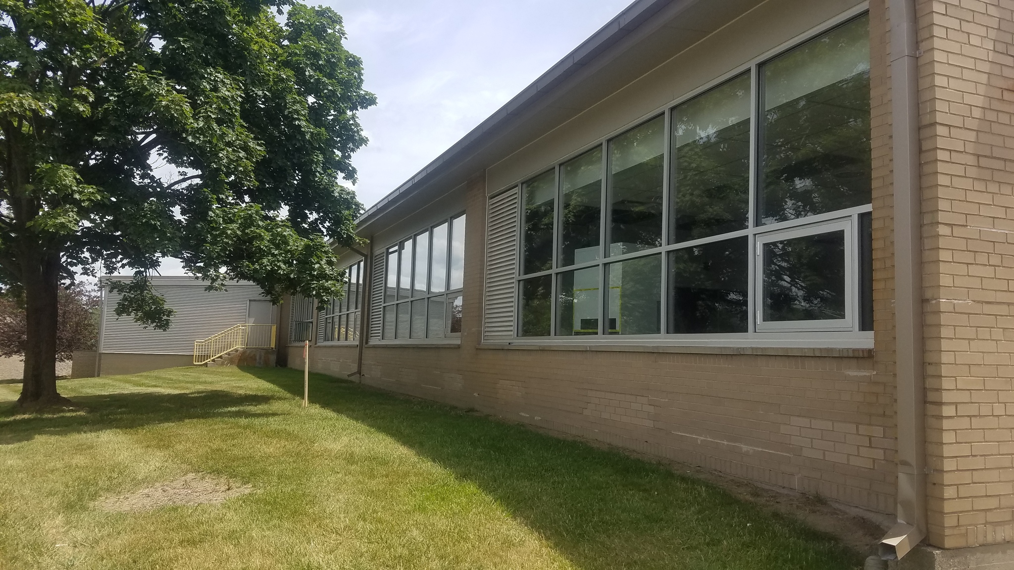 View of new windows at Davisburg Elementary