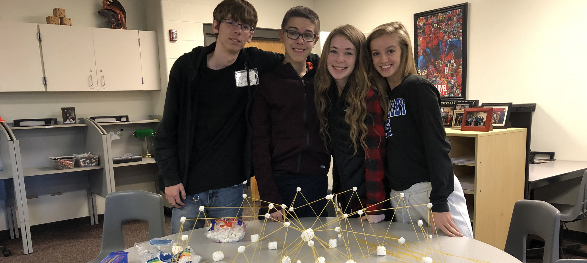 Marshmallow structures with LIFT students