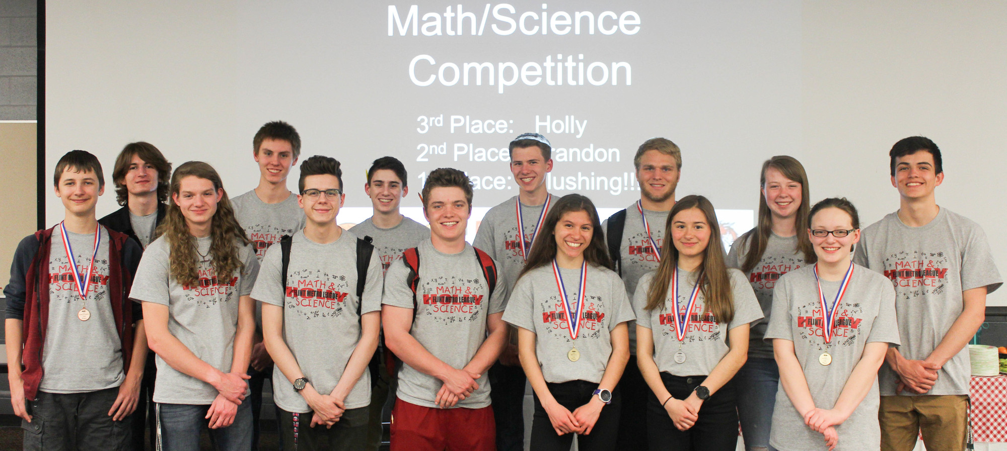 2018 Math/Science Competition team from Holly High School