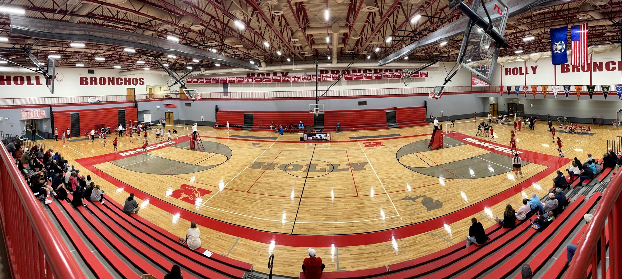 Holly Volleyball in the gym