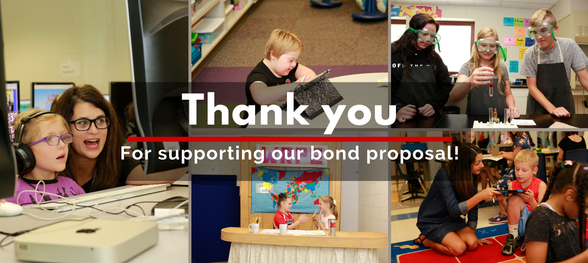 Thank you for supporting our Bond proposal