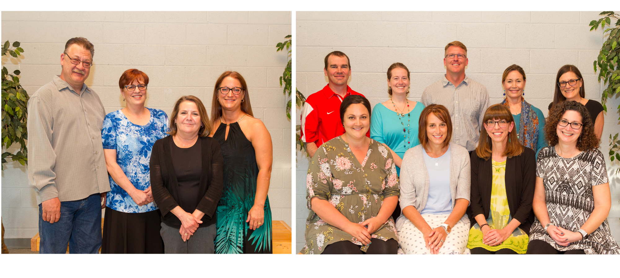 Staff that were recognized in the 2017-18 school year