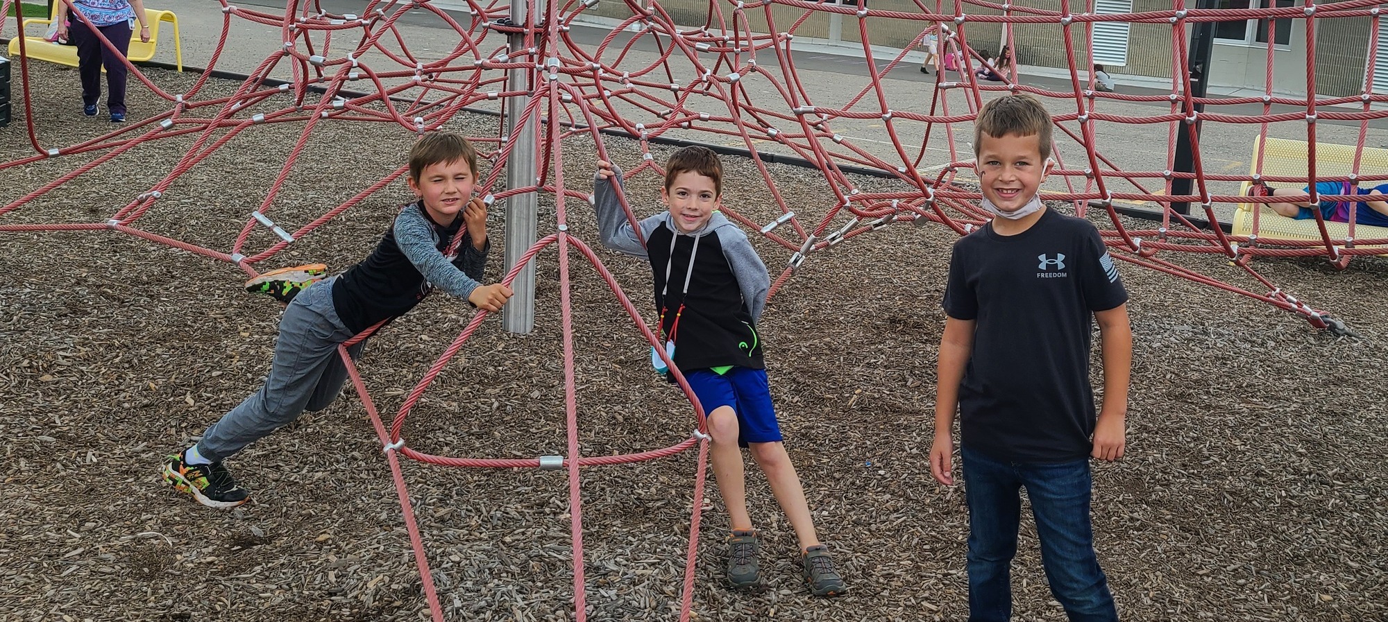 students on the playground