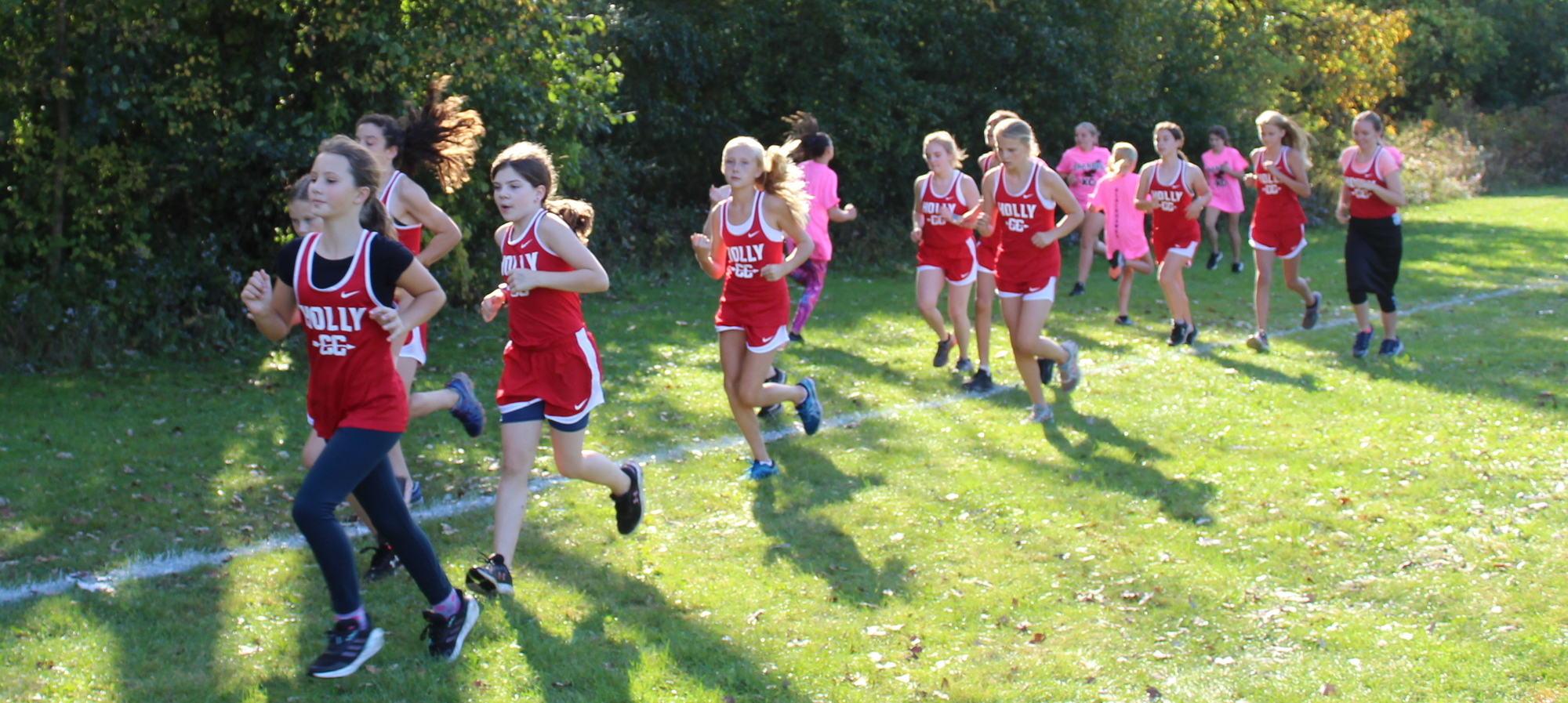 Cross-Country girls running