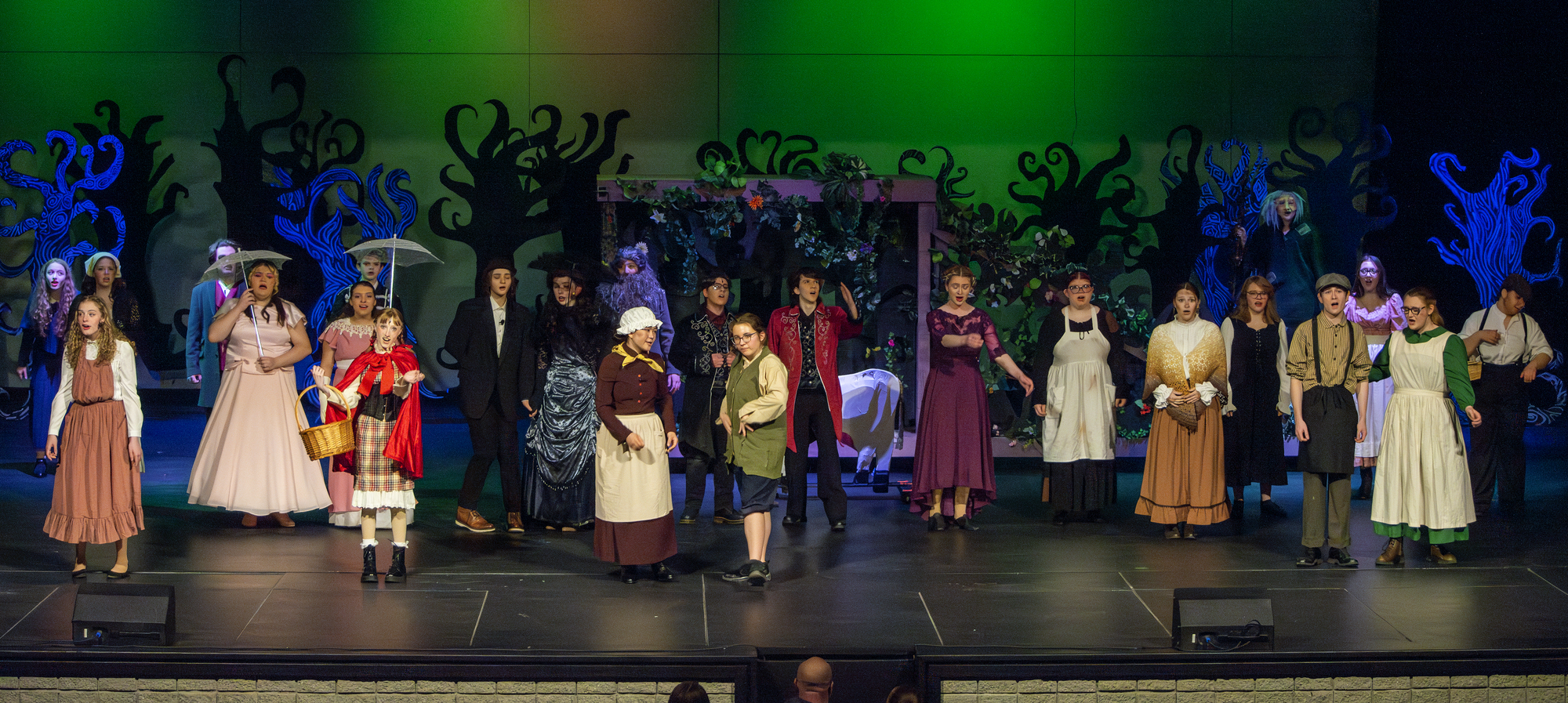 Play "Into the Woods" Cast members during a scene