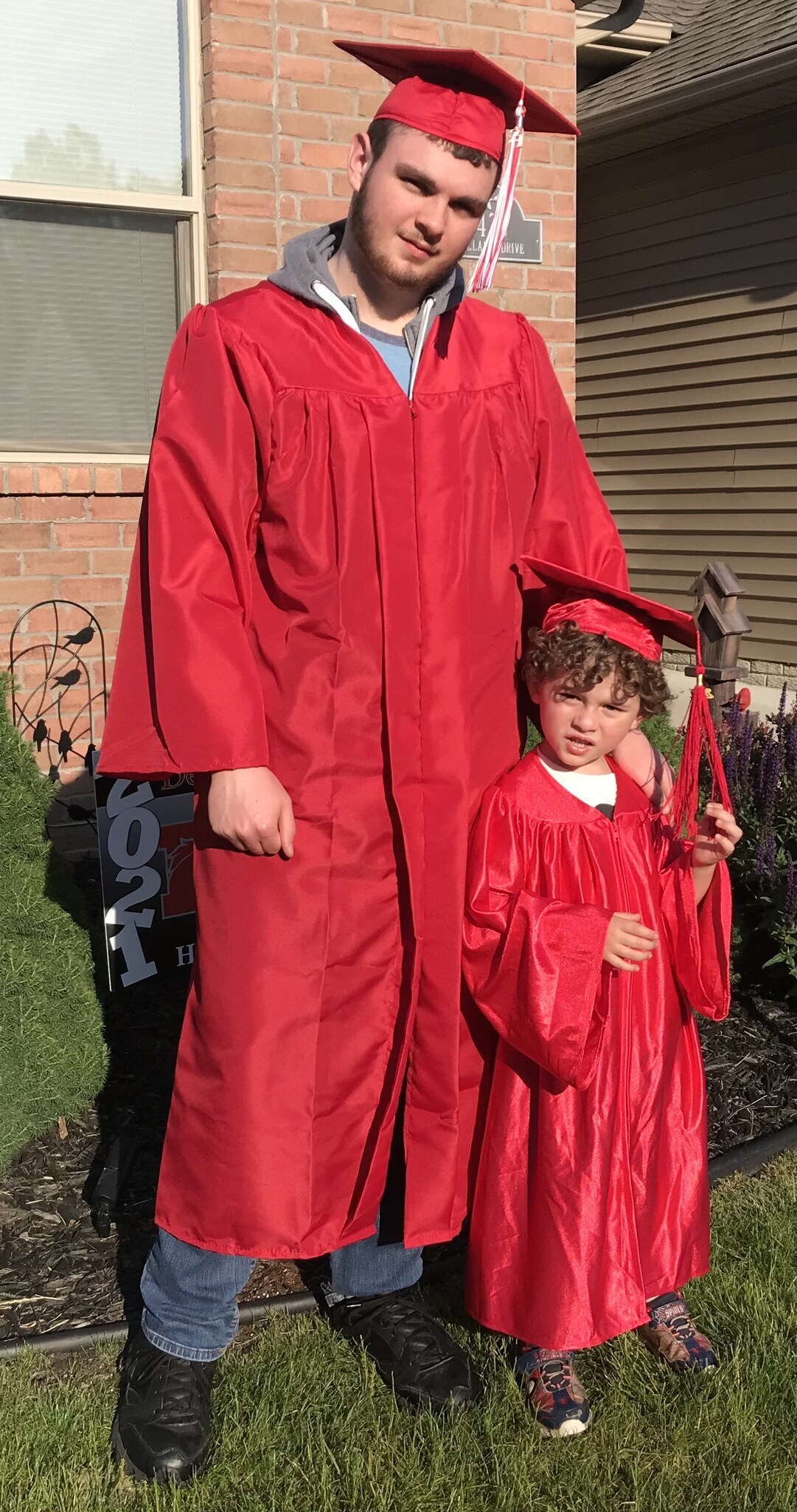 HHS Graduate with his nephew