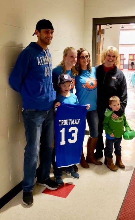 Family with their jersey