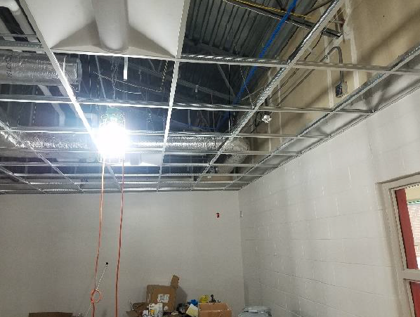 Rose Pioneer – New Media Center Ceiling Grid