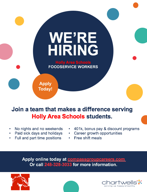 Food Service Is Hiring flyer image