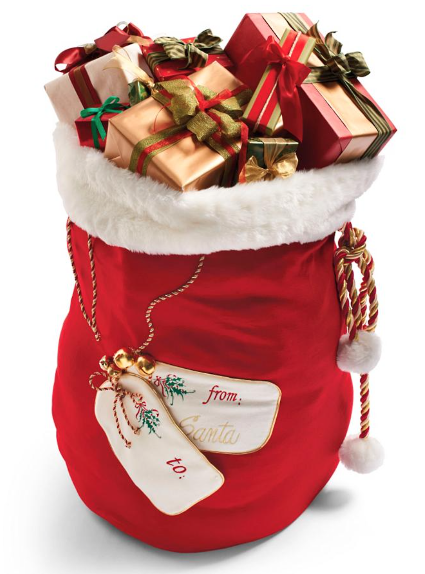 Christmas bag with presents