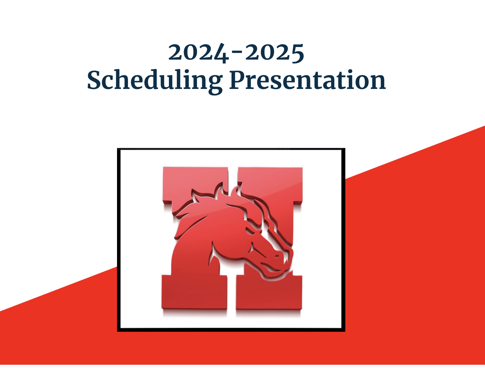 2024-2025 Scheduling Presentation Cover Image