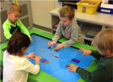 GSRP students with Hatch computer table