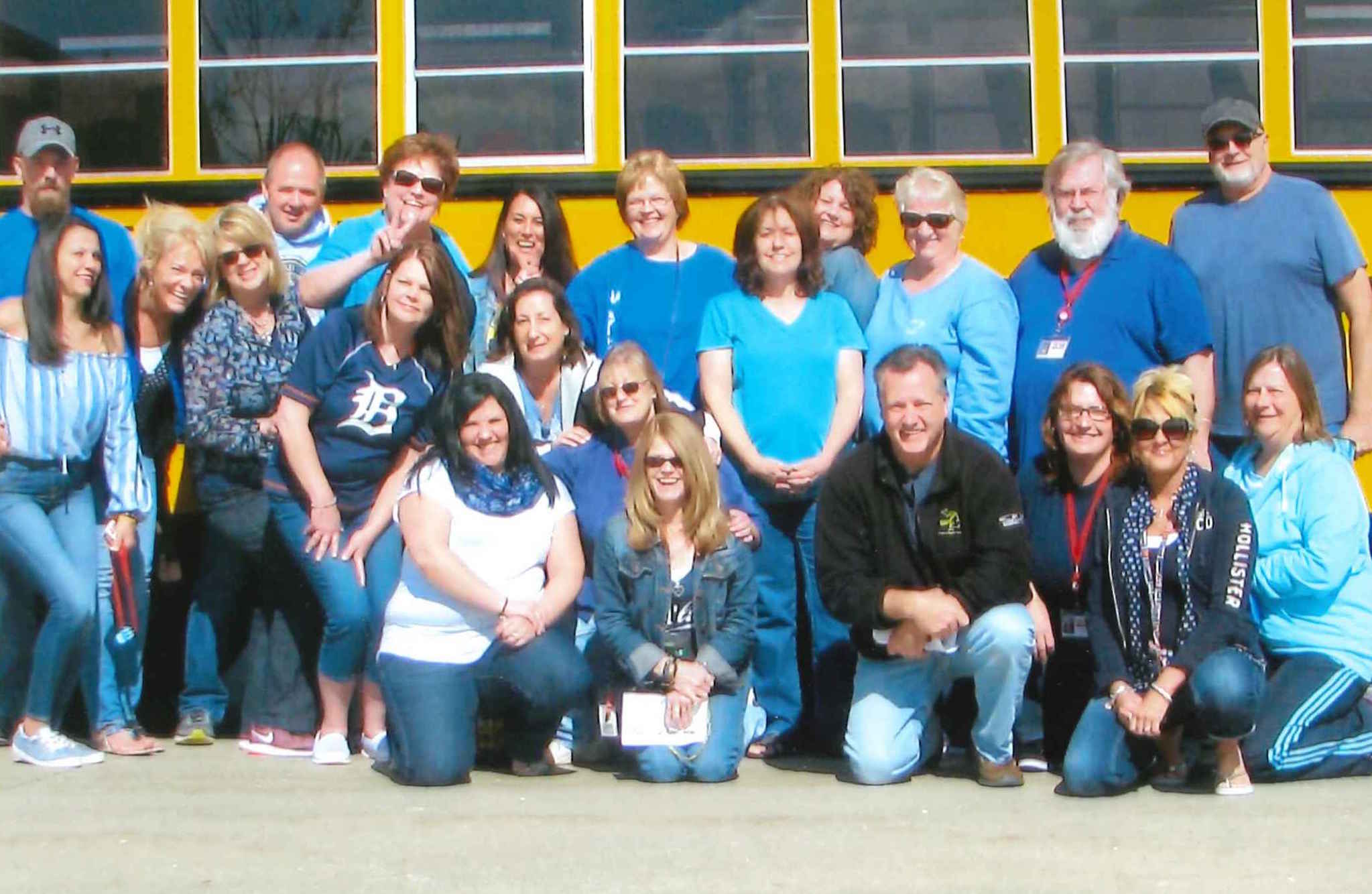 Transportation Staff in front of bus 2017-18